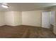 Neutral bedroom features wall to wall carpeting and natural lighting at 8009 Draco Cir # 201, Las Vegas, NV 89128