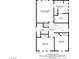 Third-floor plan featuring bedrooms, bathrooms, and closet space, with dimensions and layout details at 8178 Eaton Hill St, Las Vegas, NV 89113