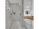 Elegant bathroom features a glass shower and a soaking tub at 818 Calluna St, Las Vegas, NV 89138
