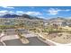 Elegant community entrance with attractive landscaping and the 'Sandalwood' sign at 818 Calluna St, Las Vegas, NV 89138