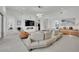 Bright, expansive living room with modern decor, fireplace, and seamless transitions at 818 Calluna St, Las Vegas, NV 89138