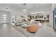 Spacious living room with modern decor seamlessly connected to kitchen at 818 Calluna St, Las Vegas, NV 89138