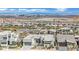 New construction modern homes, with desert landscaping, mountain views, and neighborhood street at 818 Calluna St, Las Vegas, NV 89138