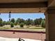 Lush backyard view from a covered patio at 1211 Bourbon St, Pahrump, NV 89048