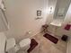 Charming powder room featuring a pedestal sink, classic fixtures, and neutral tones at 1211 Bourbon St, Pahrump, NV 89048