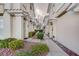 Walkway lined with well-maintained landscaping and inviting entrances to the homes at 1401 Red Crest Ln # 201, Las Vegas, NV 89144