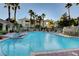 Large, inviting pool area with plenty of seating for residents to enjoy the sunny weather at 1401 Red Crest Ln # 201, Las Vegas, NV 89144