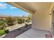 Back patio featuring a view of the low maintenance backyard at 2580 Flare Star Dr, Henderson, NV 89044