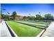 Enjoy a friendly game on the well-maintained bocce ball court in this community, perfect for outdoor recreation and social gatherings at 2580 Flare Star Dr, Henderson, NV 89044