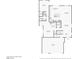 First floor plan illustrating the home's layout, including the kitchen, living room, and garage at 3903 Henny Ave, Las Vegas, NV 89141