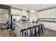 Stylish kitchen with a large center island and modern stainless steel appliances at 3903 Henny Ave, Las Vegas, NV 89141