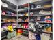 Deep walk-in pantry with extensive shelving for organized storage of goods at 3903 Henny Ave, Las Vegas, NV 89141