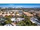 Overhead view of residential area featuring views of the Las Vegas Strip and nearby Helen Jydstrup Elementary School at 5138 S Jones Blvd # 207, Las Vegas, NV 89118
