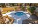 Inviting community hot tub surrounded by lush landscaping and seating in a serene setting at 5166 S Jones Blvd # 202, Las Vegas, NV 89118