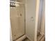 Bathroom with glass-enclosed shower, white tile, and neutral walls at 520 Arrowhead Trl # 1411, Henderson, NV 89015