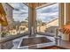 Kitchen sink with waterfall views at 8953 Belconte Ln, Henderson, NV 89074