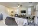 Comfortable living room showcasing modern decor and abundant natural light at 909 Cirrus Cloud Ave, Las Vegas, NV 89138