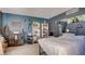 Bright and airy bedroom featuring ample shelving, a bed, and a stylish decor at 914 Tam O Shanter, Las Vegas, NV 89109