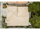 Directly overhead aerial view of the home with its backyard and neighborhood surroundings at 10 Staghorn St, Henderson, NV 89012