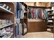 Organized walk-in closet featuring ample shelving, hanging rods, and storage space for shoes and clothing at 10500 Pacific Palisades Ave, Las Vegas, NV 89144