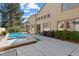 Outdoor living space offering a private hot tub and pool for luxurious relaxation and leisure at 10500 Pacific Palisades Ave, Las Vegas, NV 89144