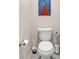 Small bathroom with a white toilet and modern fixtures at 2005 Via Firenze, Henderson, NV 89044