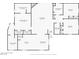 Detailed floor plan layout showcasing the bedrooms, living room, kitchen, and bathrooms at 274 Aztec Ln, Henderson, NV 89015
