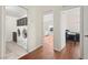 Hallway with laundry room, bedroom, and storage, offering convenient access at 274 Aztec Ln, Henderson, NV 89015