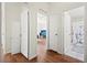 Hallway featuring multiple doorways leading to various rooms at 274 Aztec Ln, Henderson, NV 89015
