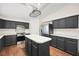 A spacious kitchen offers ample counter space, modern appliances and center island at 274 Aztec Ln, Henderson, NV 89015