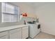 Well-lit laundry room includes modern appliances, ample counter space and storage at 290 Mount Tyndall St, Henderson, NV 89015
