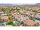 Residential neighborhood featuring mature trees, well-maintained homes, and convenient street access at 4372 Melrose Abbey Pl, Las Vegas, NV 89141