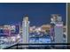 Expansive Las Vegas skyline showcasing 'Palms' towers and vibrant city lights at night at 4381 W Flamingo Rd # 3002, Las Vegas, NV 89103