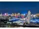 Panoramic cityscape view highlighting the iconic Las Vegas Strip and surrounding areas at night at 4381 W Flamingo Rd # 3002, Las Vegas, NV 89103