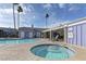 Community pool and hot tub with lounge chairs offers a refreshing outdoor experience at 5345 Silvermist Ct # 203, Las Vegas, NV 89122