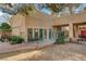 Exterior elevation with large lot and patio area at 5785 N Tee Pee Ln, Las Vegas, NV 89149
