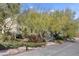 Street view showcasing mature trees and drought resistant landscaping at 5785 N Tee Pee Ln, Las Vegas, NV 89149