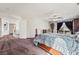 Spacious main bedroom features a ceiling fan, large window, and walk-in closet at 6695 Shadow Cove Ave, Las Vegas, NV 89139