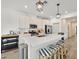 Modern kitchen with a large center island with seating and stainless steel appliances at 7304 N Decatur Blvd # 6, North Las Vegas, NV 89131