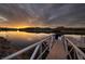 Private boat dock at sunset, providing scenic lake views and easy access to the water at , Henderson, NV 89011