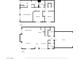A clear, well-designed floor plan for both levels, with labeled rooms and dimensions at 1156 Harts Bluff Pl # 3, Henderson, NV 89002