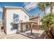 Wonderful covered patio in this backyard, perfect for outdoor dining and entertaining at 1216 Padre Serra Ln, Las Vegas, NV 89134