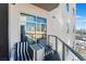 Cozy balcony featuring outdoor seating, ideal for enjoying the city atmosphere at 150 Las Vegas Blvd # 1014, Las Vegas, NV 89101