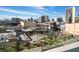 A scenic city view shows streets lined with palm trees, commercial buildings, and the Las Vegas skyline at 150 Las Vegas Blvd # 1014, Las Vegas, NV 89101