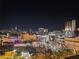 Night cityscape view showcasing the bright lights and skyline of Las Vegas at 150 Las Vegas Blvd # 1014, Las Vegas, NV 89101