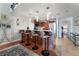 Contemporary kitchen featuring a breakfast bar with seating at 150 Las Vegas Blvd # 1014, Las Vegas, NV 89101