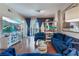 Bright living room with modern furniture, hardwood floors, and beautiful city views at 150 Las Vegas Blvd # 1014, Las Vegas, NV 89101