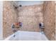 Elegant marble tiled shower and tub with modern fixtures at 150 Las Vegas Blvd # 1014, Las Vegas, NV 89101