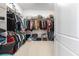 Walk-in closet with ample hanging space, shelving, and storage at 160 Stone Mesa Ct, Henderson, NV 89011