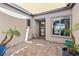 Private courtyard featuring desert landscaping and awning at 160 Stone Mesa Ct, Henderson, NV 89011